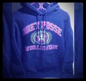 Kids - OBEY 10/10 blue Hoodie size M